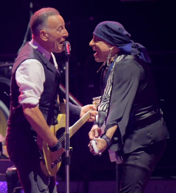 Bruce Springsteen & the E Street Band during a co<em></em>ncert at Oriole Park at Camden Yards. (Karl Merton Ferron/Staff)