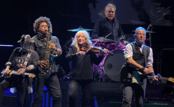 Bruce Springsteen & the E Street Band during a co<em></em>ncert at Oriole Park at Camden Yards. (Karl Merton Ferron/Staff)