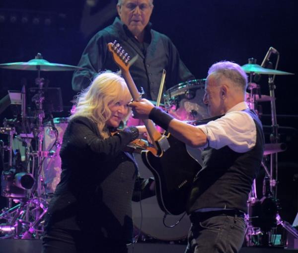 Bruce Springsteen & the E Street Band during a co<em></em>ncert at Oriole Park at Camden Yards. (Karl Merton Ferron/Staff)